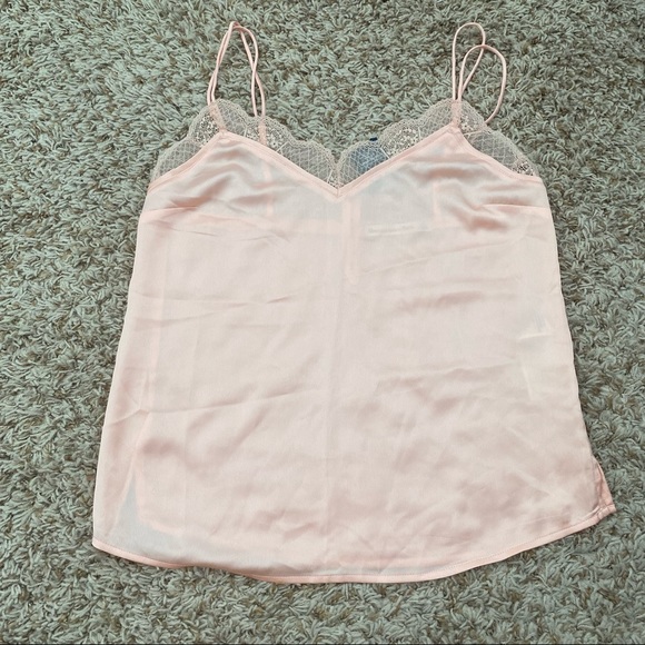 Abercrombie & Fitch Tops - Abercrombie and Fitch Pink Lace Tank Top